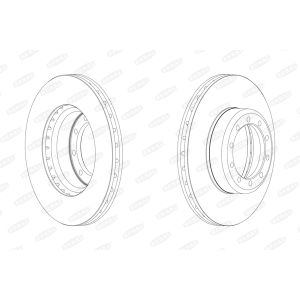 Bromsskiva BERAL BCR126A