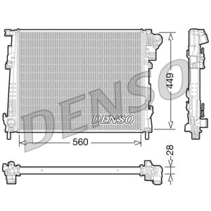 Radiador de motor DENSO DRM23094