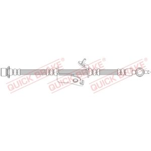 Tubo de freno QUICK BRAKE 50.730, Izquierda