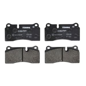 Conjunto de pastilhas de travão FERODO Performance FDS1281, atrás