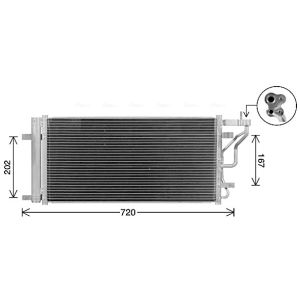 Condenseur (climatisation) AVA COOLING HY5577D