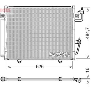 Condensador, sistema de ar condicionado DENSO DCN45009