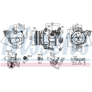 Klimakompressor NISSENS NIS 890791