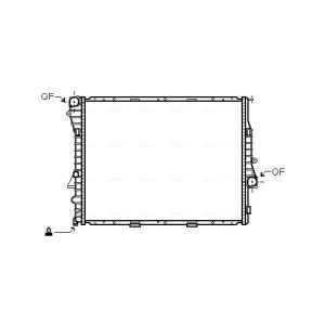 Arrefecedor do motor AVA COOLING BW2274