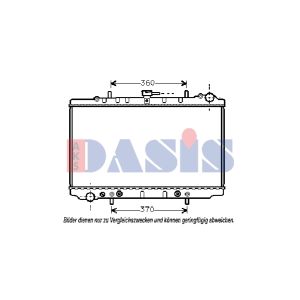 Radiador, arrefecimento do motor AKS DASIS 071790N