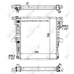 Radiator, aandrijfbatterij EASY FIT NRF 56034