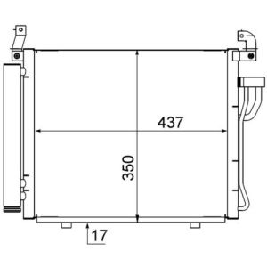 A/C-kondensor MAHLE AC 712 000S