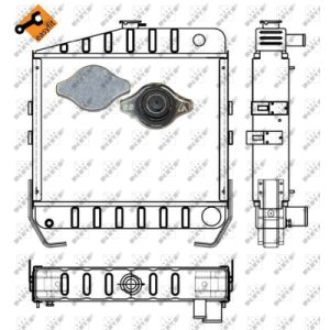 Radiador, arrefecimento do motor NRF 53657