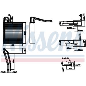 Verdampfer, Klimaanlage NISSENS 92331