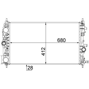 Arrefecedor do motor MAHLE CR 1782 000S