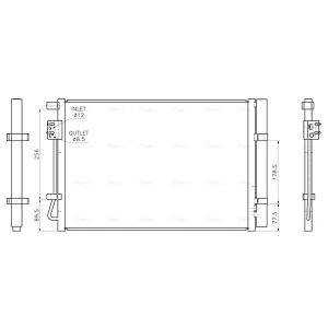 A/C-kondensor AVA COOLING HY5602D