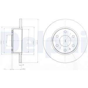 Disco de freno DELPHI BG4164
