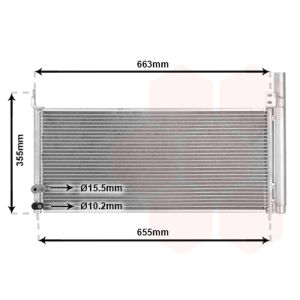 Condenseur (climatisation) VAN WEZEL 53005576