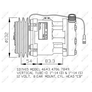 Klimakompressor SANDEN SD7H15-7849