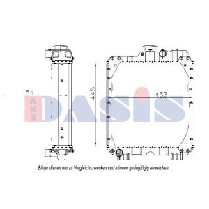 Radiador, arrefecimento do motor AKS DASIS 440312N