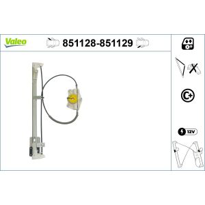 Regulador de janelas VALEO 851128