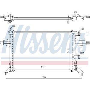 Radiator, motorkoeling NISSENS 63016