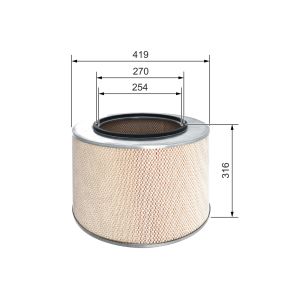 Luftfilter BOSCH FILTRY 1 457 433 728