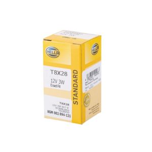 Lâmpada Halogen HELLA M Standard 12V, 3W, 10 peça