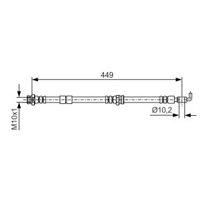 Bremsschlauch BOSCH 1 987 481 722