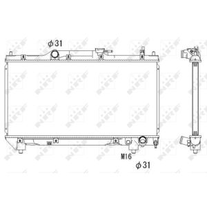 Radiateur, refroidissement du moteur EASY FIT NRF 53267