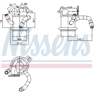 Radiador, recirculação dos gases de escape FIRST FIT NISSENS 989421