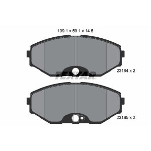 Bremsbelagsatz TEXTAR 2318401, Vorne