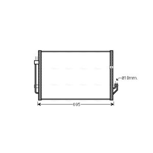 Condensador, sistema de ar condicionado AVA COOLING DN5331