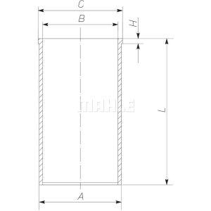 Sylinteriputki MAHLE 043 WV 43 00