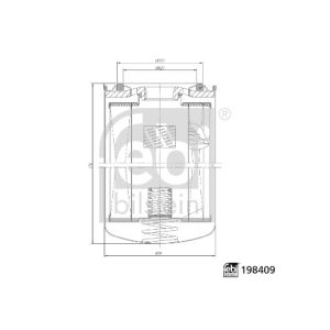 Filter, Arbeitshydraulik FEBI BILSTEIN 198409