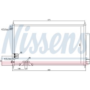 Condensador, aire acondicionado NISSENS 94788