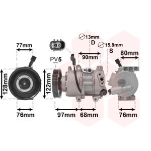Compressor, ar condicionado VAN WEZEL 8200K273