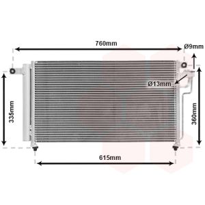 Condenseur (climatisation) VAN WEZEL 83005081
