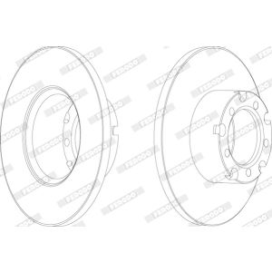 Disque de frein FERODO FCR117A