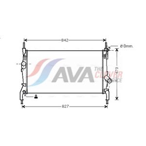 Raffreddatore motore AVA COOLING FDA2405