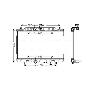 Motorradiateur  AVA COOLING DN2292