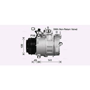 Compresseur de climatisation AVA COOLING FDAK692