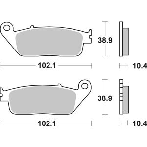 Pastilha de travão BREMBO 07096