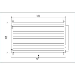 Condensatore, impianto di climatizzazione VALEO 822595