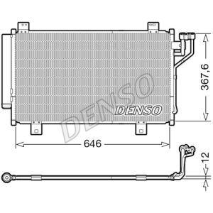 Condensador, aire acondicionado DENSO DCN44012