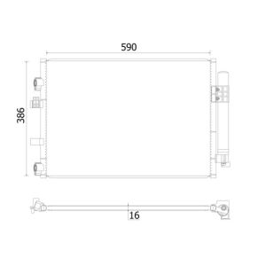 A/C-kondensor MAHLE AC 930 000S