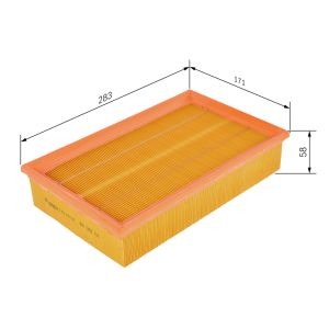 Luftfilter BOSCH FILTRY 1 457 433 607