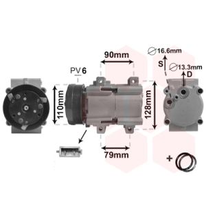 Compressor, ar condicionado VAN WEZEL 1800K284