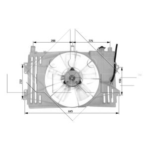 Ventilateur, refroidissement du moteur NRF 47053