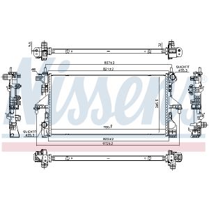 Kühler, Motorkühlung NISSENS 606538