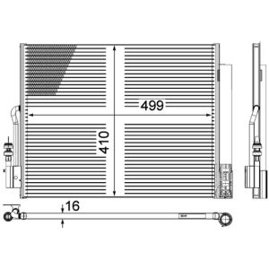 A/C-kondensor MAHLE AC 596 000P