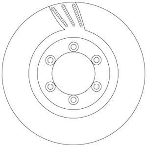 Disco freno TRW DF6881
