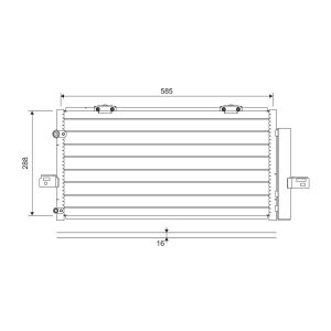 A/C-kondensor VALEO 822698