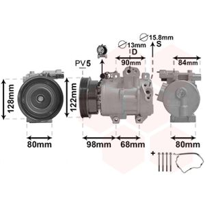 Compressor, ar condicionado VAN WEZEL 8300K192