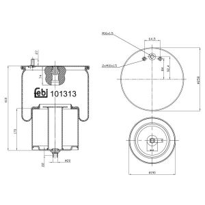 Soffietti per sospensioni pneumatiche FEBI BILSTEIN 101313